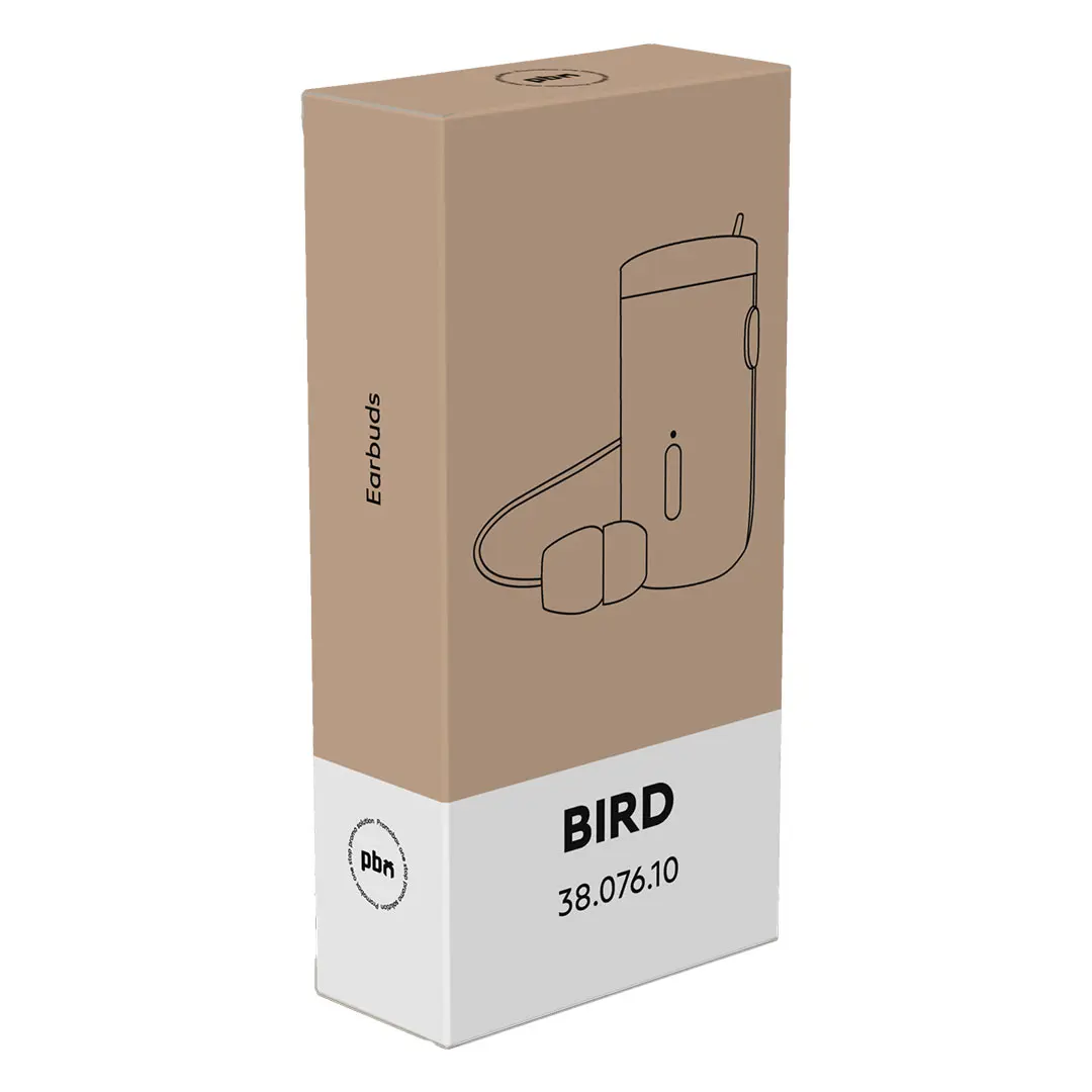 BIRD, bežična stereo slušalica, crna