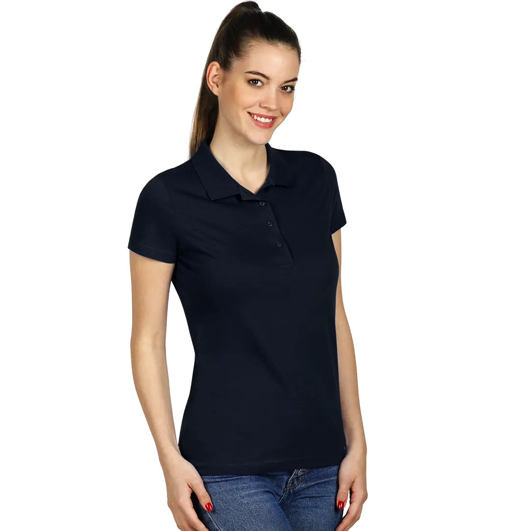 UNA, ženska polo majica, 180 g/m2, plava