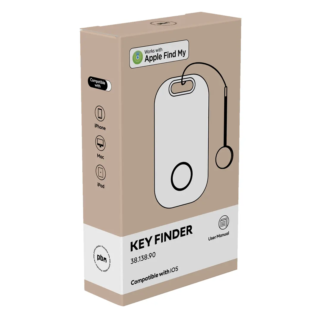 KEY FINDER, find my privezak za ključeve sa funkcijom lociranja, beli